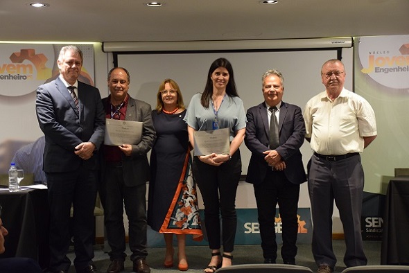 Eng. Nanci junto a seu adjunto, Eng. Eletric. Luis Henrique Motta