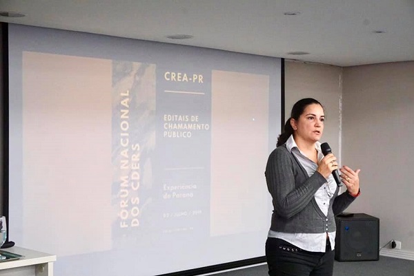 Coord. do CDER-RS e Coord. Nacional do CDER, Eng. Agr. Andréa Brondani da Rocha