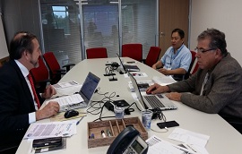 Comissão Criatividade e Inovação Tecnológica  (da esq.p/dir.) Antonio Martins, Sérgio Iamawaki e Paulo Roberto Viana