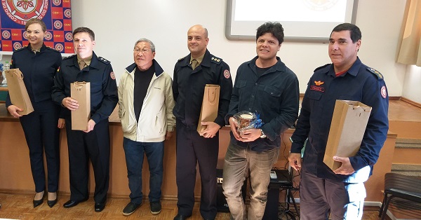 Major Josiane Teloeken; Ten. Claudir Roque Mallmann; Eng. Civil e Seg. do Trab. Claudio Akila Otani;  Eng. Civil e Seg. do Trab. Eduardo Estevam Camargo Rodrigues ; Arquiteto e Urbanista Giofranco Angilis Saggin Fonseca;  Major Luis Augusto Chagas de Freitas