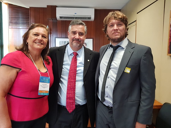 Deputado Paulo Pimenta com lideranças de Santa Maria (RS)