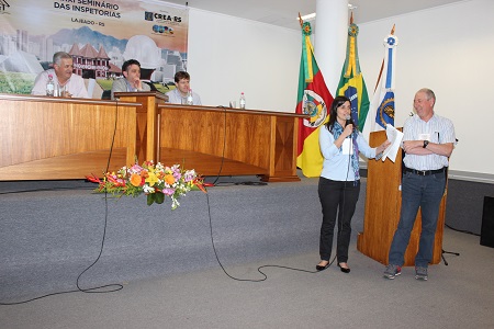 Eng. Ambiental Nanci Walter e Eng. Civil Eliseu Porto de Moura
