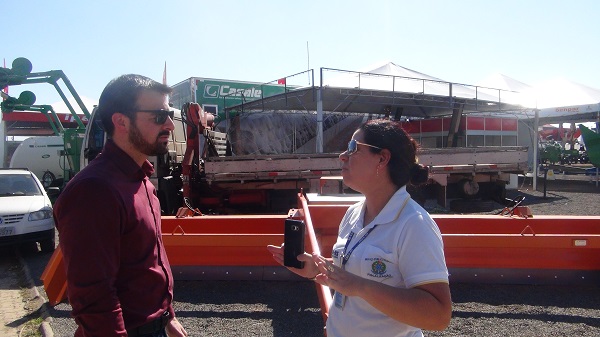 Moacir Kern (Allcomp) e Raquel Rodrigues (CREA-RS)