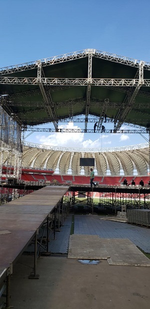 Palco na Arena Beira-Rio