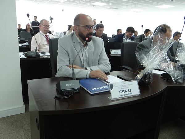 Coordenador da Câmara Especializada de Engenharia Civil do CREA-RS, Eng. Civil Márcio Marun Gomes