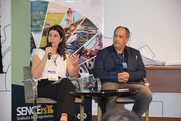 Eng. Ambiental Nanci Walter e Eng. Eletric. Luis Henrique Nunes Motta, coordenadores das Inspetorias
