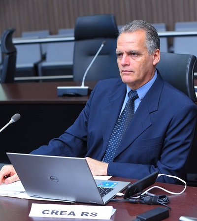 Eng. Seg. Trab. Luiz Henrique Rebouças dos Anjos, coordenador da Especializada no CREA-RS