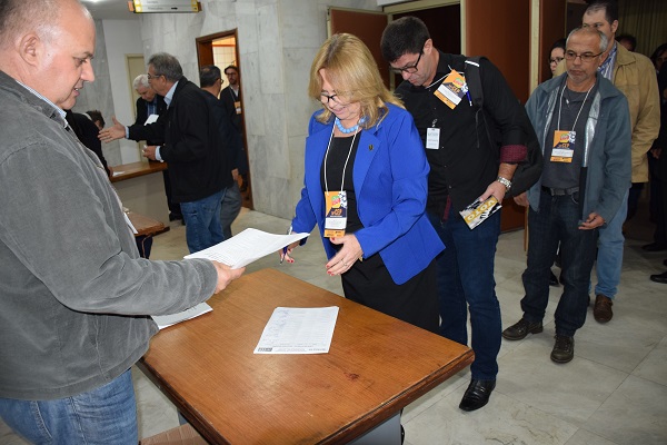 Participantes na votação para os delegados ao CNP