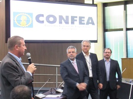 Krüger e os superintendentes: Barros, Molina e Alberti