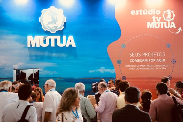 Estande da Mútua na Soea sempre recebe muitos profissionais