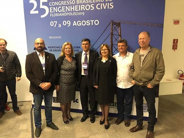 Representantes da Câmara Especializada de Engenharia Civil do CREA-RS