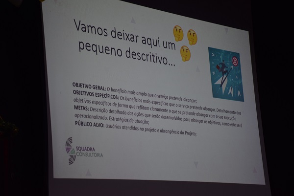 Consultora explicou como apresentar objetivo geral e objetivos específicos em projetos 