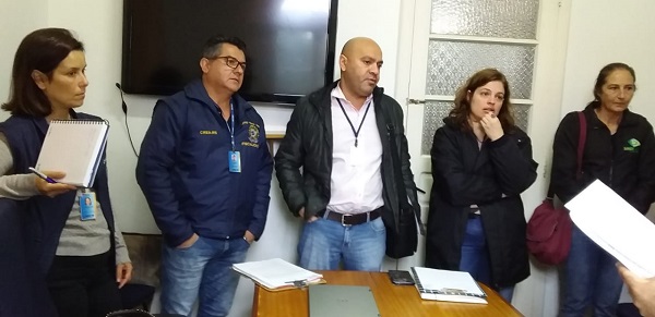A ação de fiscalização é formada por agentes do CREA-RS e Cerest Serra