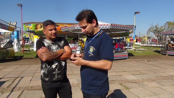 Tiago Nascimento (Planet Park) e Rafael Berquo (CREA-RS)