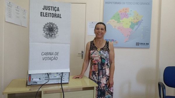 Profissional vota neste pleito