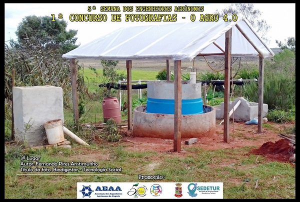 3º lugar, Biodigestor - Tecnologia Social, de Fernando Pires Aristimunho