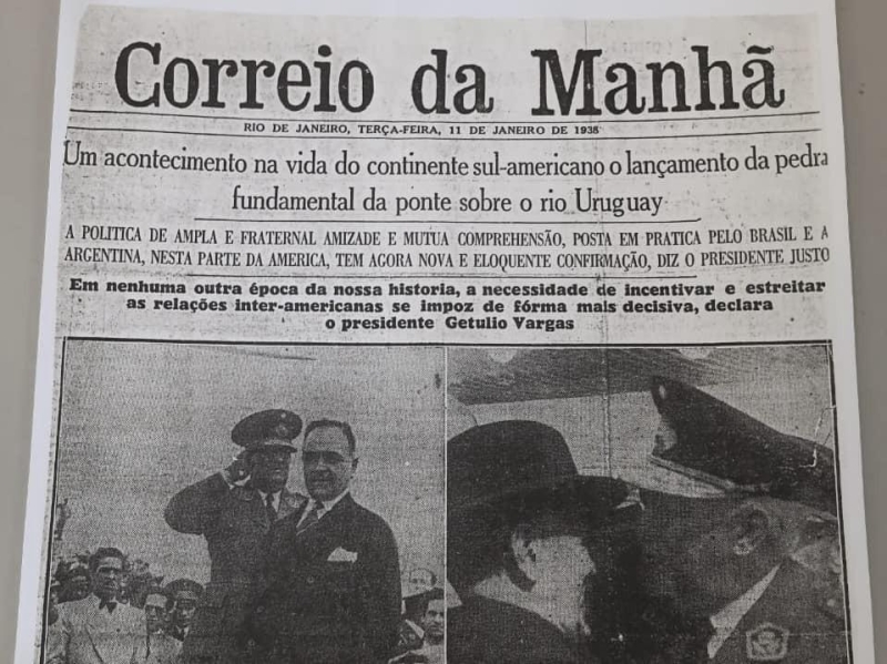 Há 88 anos começavam as obras da construção da ponte. Imagem: Arquivo Histórico da Biblioteca Municipal