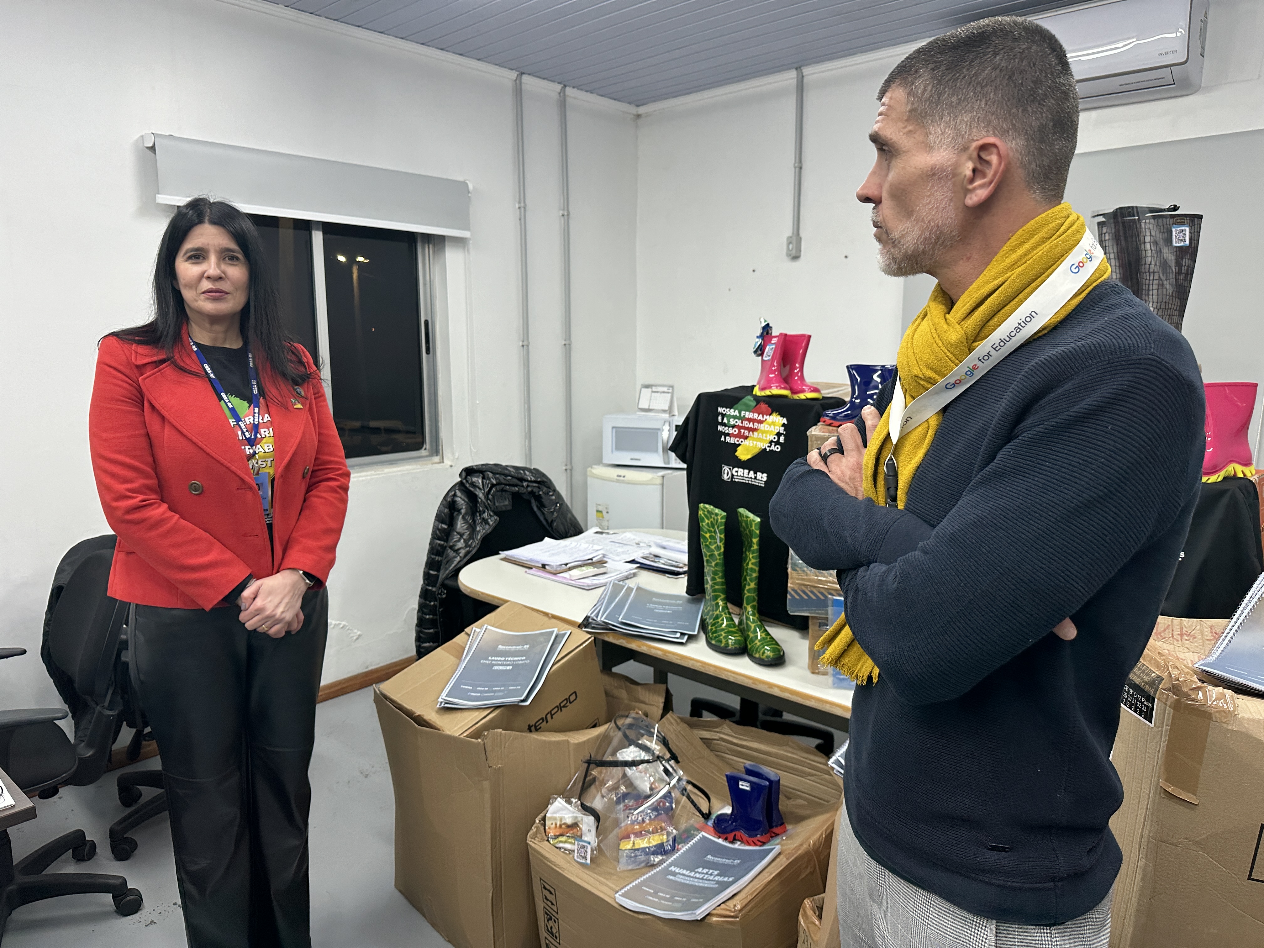 Agradecimento de ambas as partes ao trabalho desenvolvido