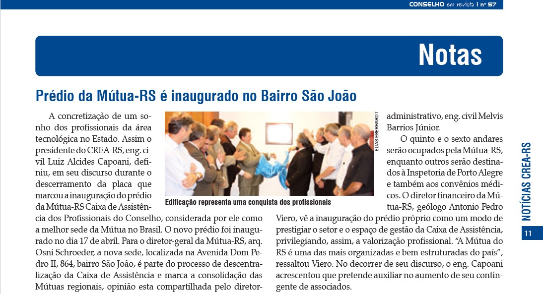 Publicado na Conselho em Revista