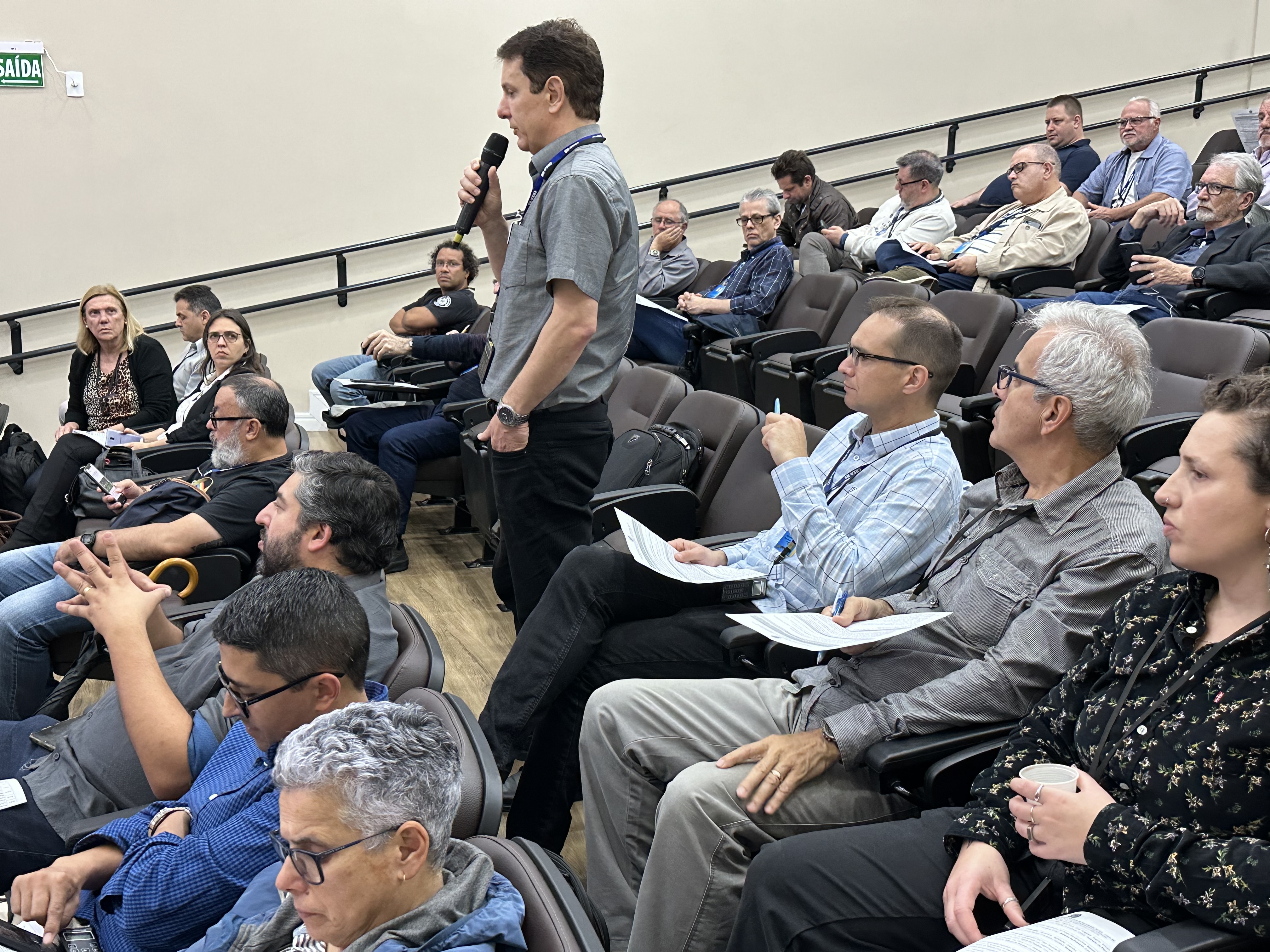 conselheiro da Câmara de Engenharia Elétrica Eng. Eletr. e Seg. Trab. Sandro Cerentin